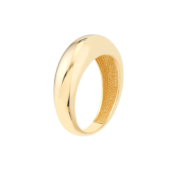 MADDY 14K GOLD DOMED RING