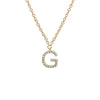 BOLD  LETTER  DIAMOND INITIAL NECKLACE