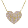 LILA GOLD DIAMOND HEART NECKLACE