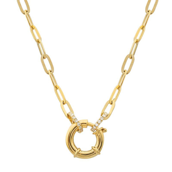 NONA SPRING CLASP LINK NECKLACE