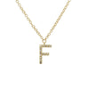 BOLD  LETTER  DIAMOND INITIAL NECKLACE