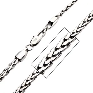 ASHER STEEL SPIGA CHAIN NECKLACE