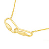 CARLI PETITE CARABINER LINKED NECKLACE