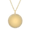 SYLVIE CIRCLE DISC CHARM NECKLACE