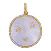 KACEY THREE STAR MOTHER OF PEARL PENDANT