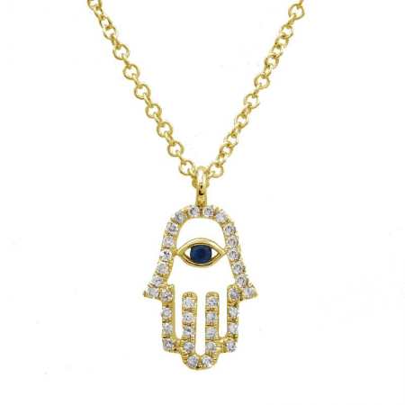 NOA HAMSA PENDANT NECKLACE