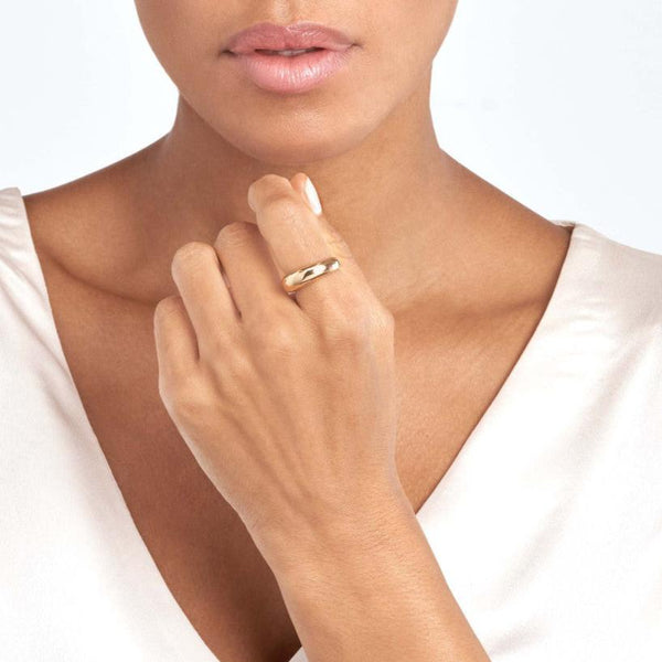 MADDY 14K GOLD DOMED RING