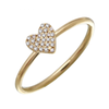 MATTY DIAMOND HEART RING