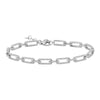 ANNA RECTANGLE DAIMOND LINK  BRACELET