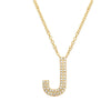 DOUBLE ROW DIAMOND  INITIAL NECKLACES