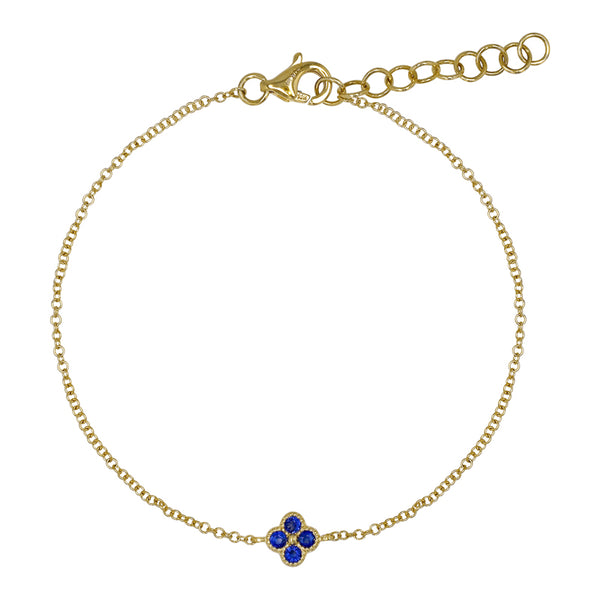 MARNIE SAPPHIRE CLOVER BRACELET