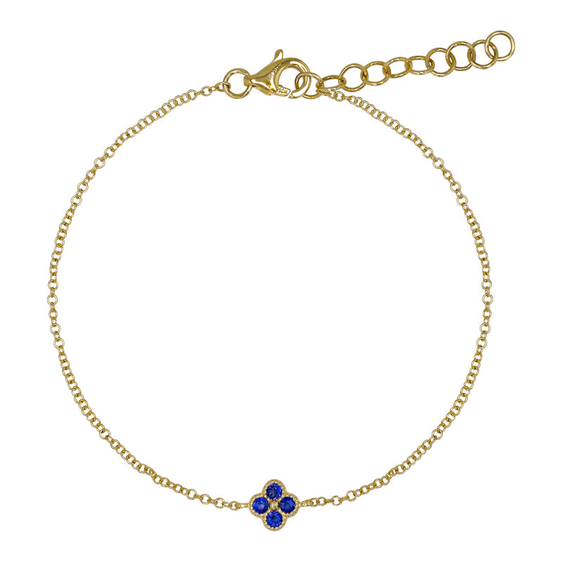 MARNIE SAPPHIRE CLOVER BRACELET