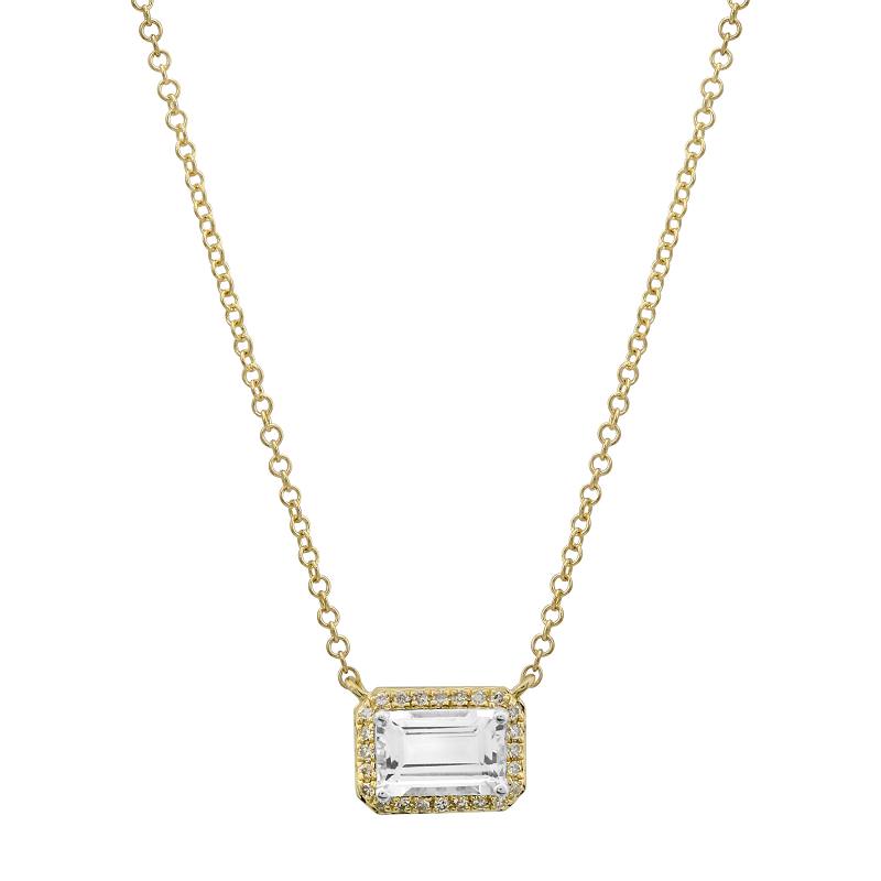 CALLIE DIAMOND BAGUETTE NECKLACE