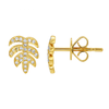 COLE MONSTERA LEAF  STUD EARRINGS