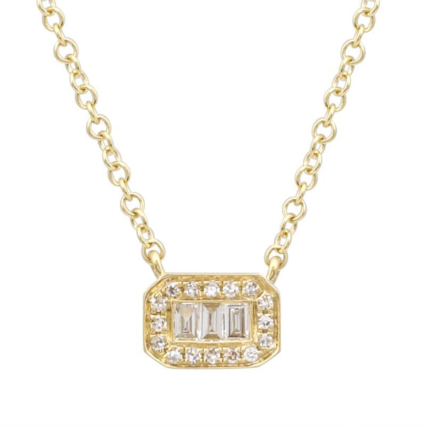 DYLAN DIAMOND RECTANGLE NECKLACE