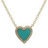 ARIANNA INLAY  HEART  NECKLACE