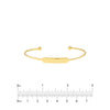 ENGRAVABLE ID CUFF BANGLE BRACELET