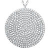 LUNA PAVE DIAMOND DISC NECKLACE