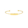 ENGRAVABLE ID CUFF BANGLE BRACELET