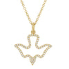 COLEY OPEN DIAMOND DOVE NECKLACE