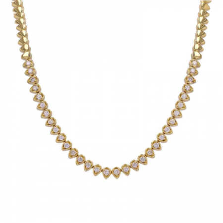 BAILEY GOLD PEAR SHAPE MOUNT NECKLACE