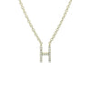 BOLD  LETTER  DIAMOND INITIAL NECKLACE