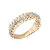 CATE CHEVRON GOLD BAND RING