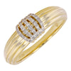 LEAH FLUTED DIAMOND RING