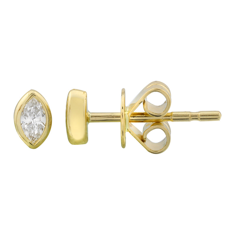 RUMOR MARQUISE SHAPE STUD EARRINGS