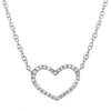 LIBBY OPEN HEART DIAMOND NECKLACE