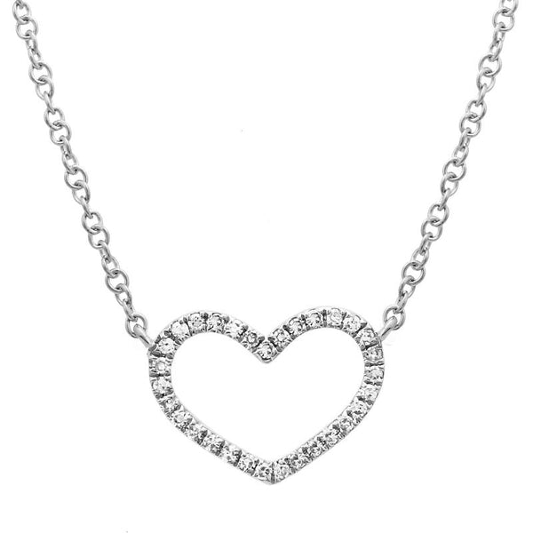 LIBBY OPEN HEART DIAMOND NECKLACE