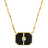 DYLAN ONYX RECTANGLE NECKLACE