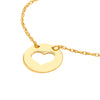 MILLIE'S HEART - CUT OUT MINI HEART DISC NECKLACE