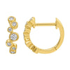 ALYSON TRIPLE DIAMOND STUD EARRINGS