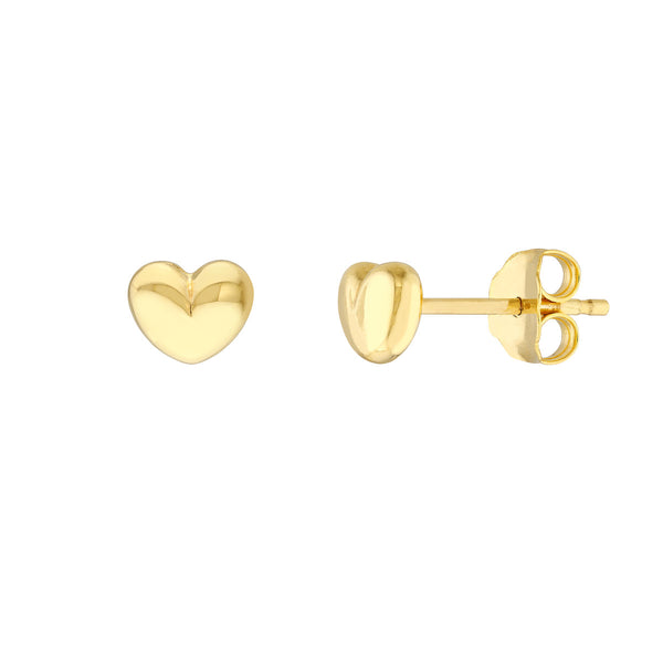 CODY PUFFY HEART STUD EARRINGS