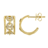 VAL ANCHOR LINK HOOP EARRINGS