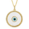 SAMARA EVIL EYE DISC NECKLACE