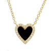 ARIANNA INLAY  HEART  NECKLACE