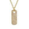 KATE DIAMOND RECTANGLE TAG DROP NECKLACE