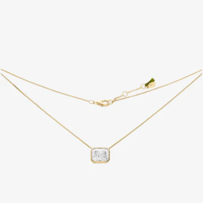 LAUREN EMERALD CUT BAGUETTE NECKLACE