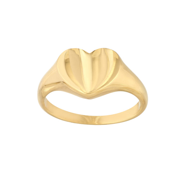 DAISY MINI  HEART SIGNET RING