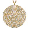 LUNA PAVE DIAMOND DISC NECKLACE