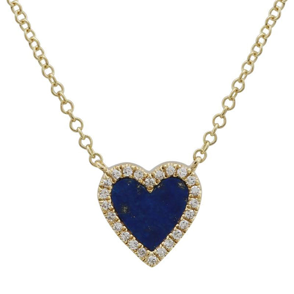 ARIANA INLAY  HEART  NECKLACE