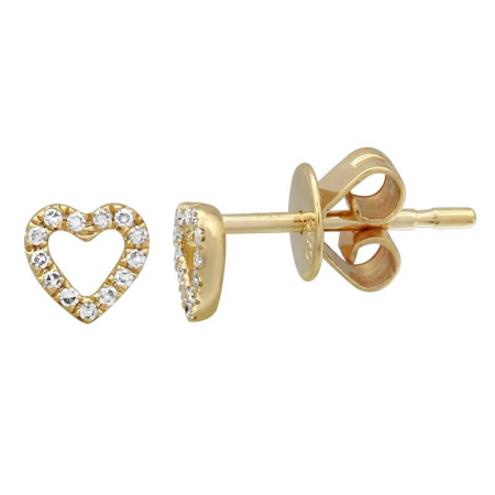 KAYA OPEN HEART STUD EARRINGS