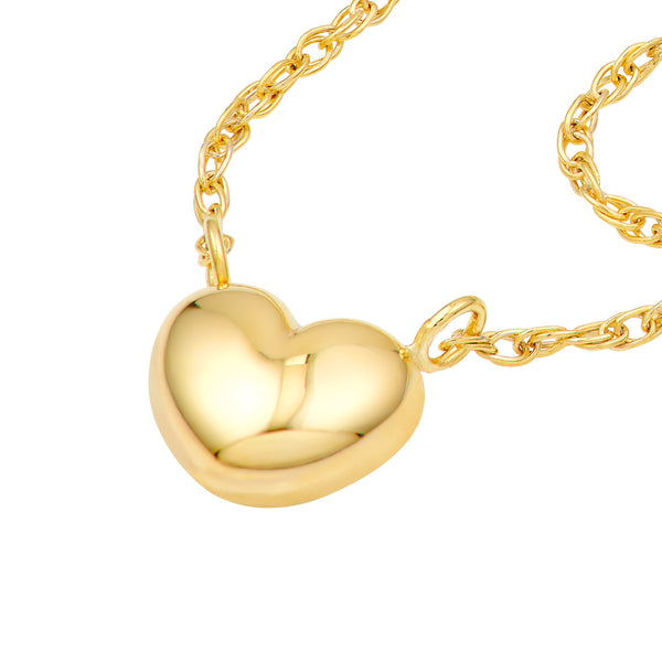 ABBIE SMALL PUFFY HEART NECKLACE