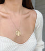 MARI PINWHEEL DISC NECKLACE