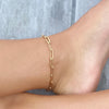 PAPERCLIP ANKLET BRACELET