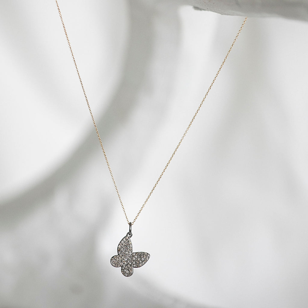 ALANA PAVE BUTTERFLY NECKLACE