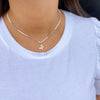 SOPHIE CLAIRE  DIAMOND ROUNDED  EDGE BUTTERFLY NECKLACE