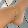 VERONICA CZ STONE ANKLET